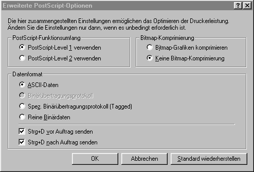 Bildschirmfoto erweiterte Postscript-Optionen (7 kB)