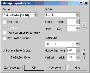 Einstellbox TIF-Export (6,5 kB)